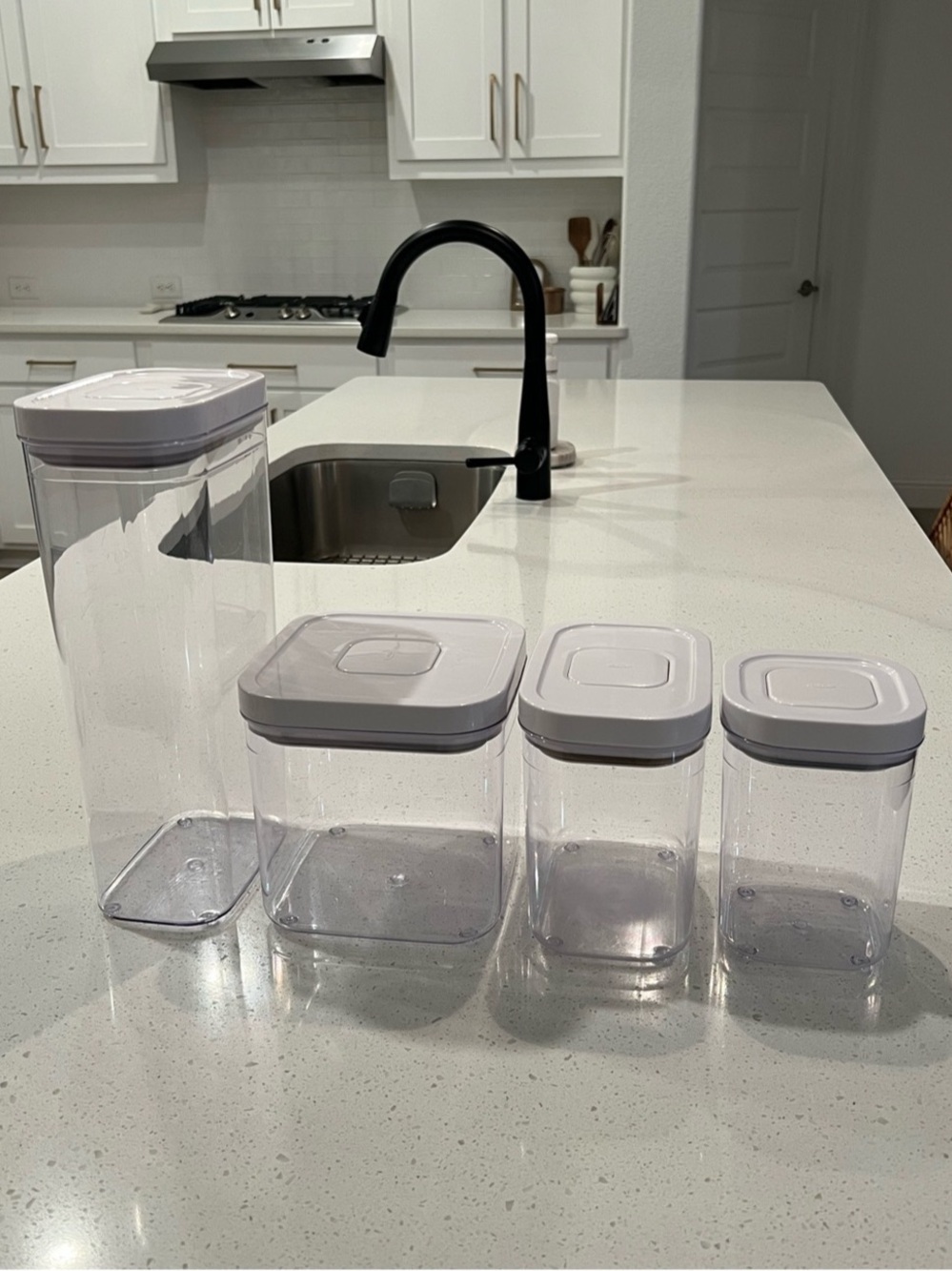 OXO POP Container Food Storage Containers - Clear & White